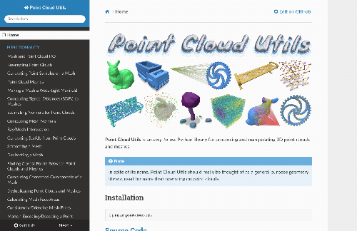 startuptile Point Cloud Utils – A Python library for 3D point clouds and meshes-