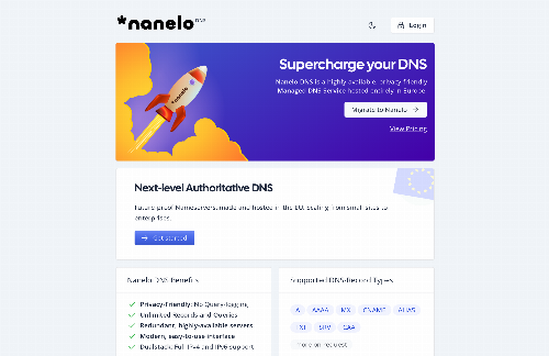 startuptile Nanelo DNS – Privacy-Friendly, European Nameservers-