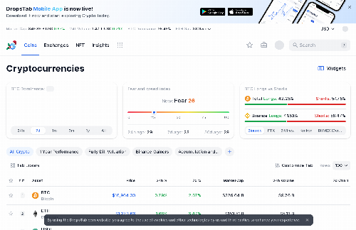 startuptile DropsTab-DropsTab is a cryptocurrency market tracker designed to facilita