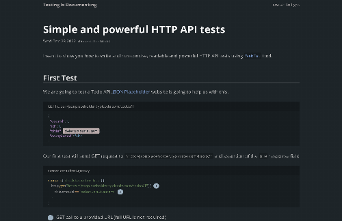 startuptile Simple and powerful HTTP API testing-