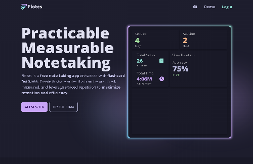 startuptile Flotes-Practicable Measurable Notetaking Application