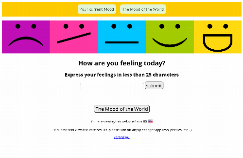 startuptile I built a minimal website that you can Express your Feelings and more-