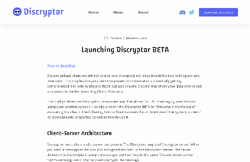 startuptile Discryptor.io – Discord Chat End-to-End-Encryption-