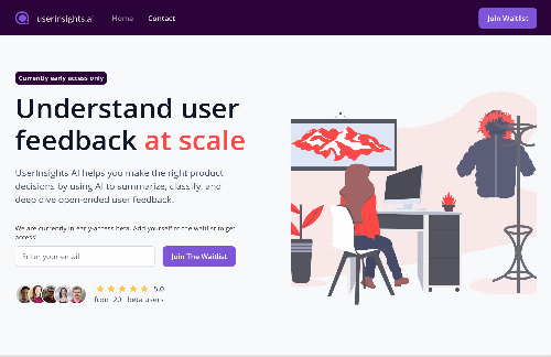 startuptile userinsights.ai-Understand customer feedback at scale