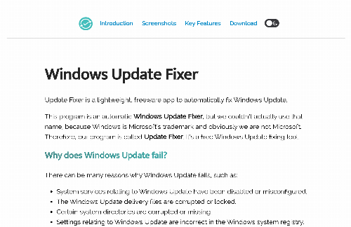 startuptile Update Fixer-A free and open source app to fix Windows Update not working