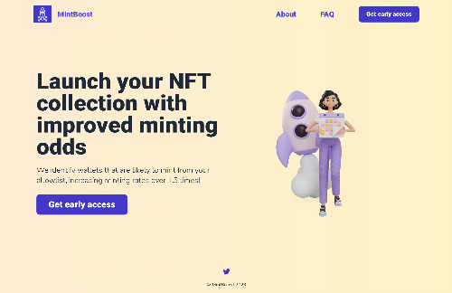 startuptile Mintboost-Boost your NFT mint conversions