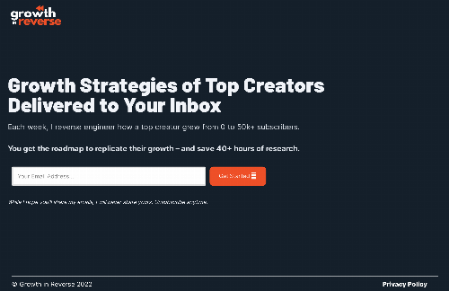 startuptile Growth in Reverse-Reverse engineering creators growth from 0-50k+ subscribers