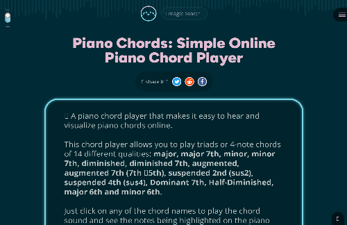 startuptile Piano Chord Player-