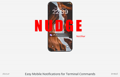 startuptile Nudge Notifier-Easy Notifications for Terminal Commands