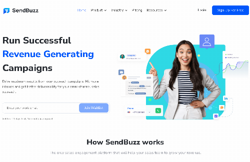 startuptile SendBuzz-Multi-channel sales engagement platform