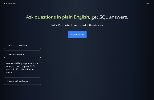 startuptile Generate SQL Queries from English-