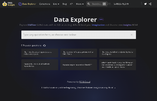 startuptile Data Explorer – Discover Insights in GitHub Data with GPT Generated SQL-