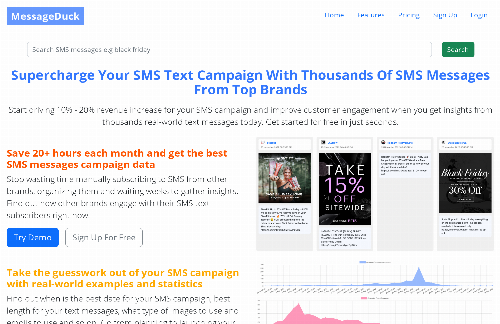 startuptile MessageDuck-Supercharge Your SMS Text Campaign.