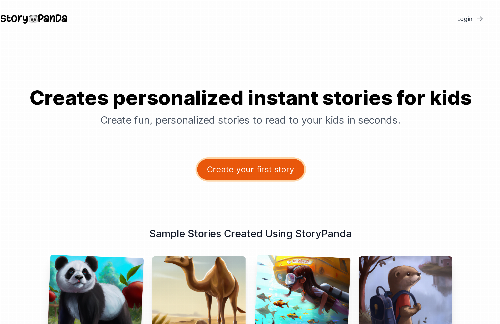 startuptile Generate stories (with images) based on a prompt-