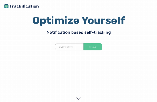 startuptile Trackification-Notification based self-tracking