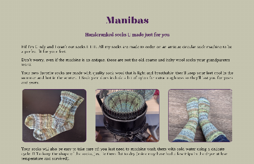 startuptile Manibas-Handcranked socks ???? made just for you