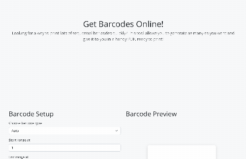 startuptile Easily Generate Sequential Barcodes-