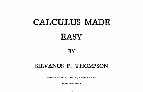 startuptile Calculus Made Easy-