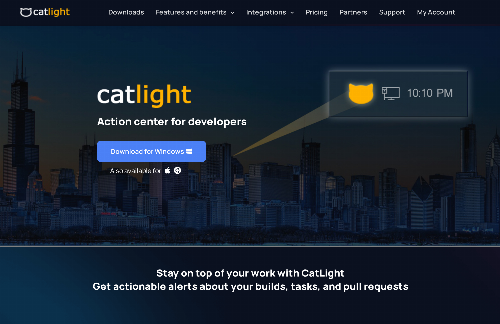 startuptile CatLight-Action center for developers