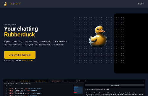 startuptile Rubberduck-Chat assistant inside your IDE