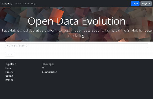 startuptile TypeHub – a collaborative platform to design open data specifications-
