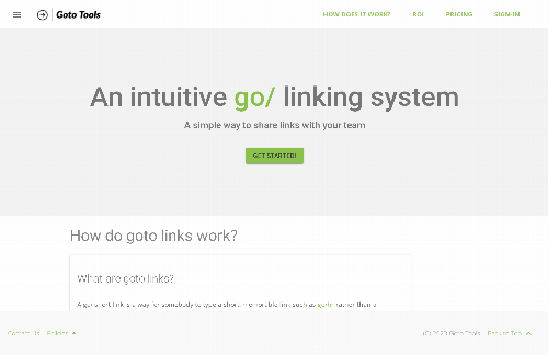 startuptile Goto Tools Short Links-A simple way to share links with your team