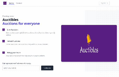 startuptile Auctibles-Auctions for everyone