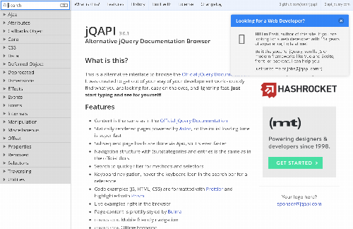 startuptile JQAPI – Alternative jQuery Documentation Browser (V3, Based on Astro)-