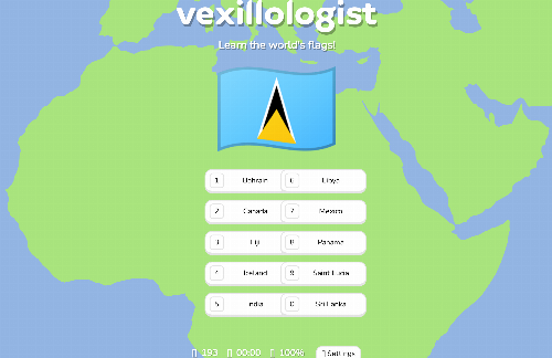 startuptile A simple world flags game, my first web dev project as a beginner-