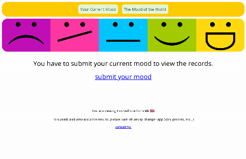 startuptile View the Mood of the World-