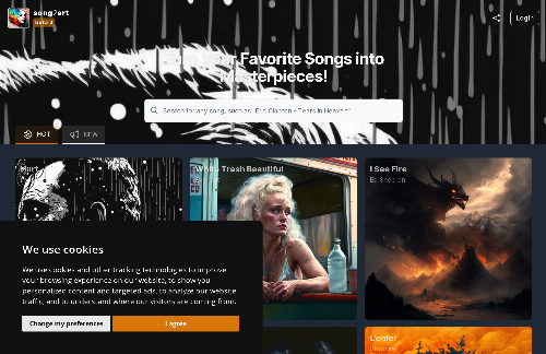 startuptile Song2art – Transform your favorite songs into artworks with AI-