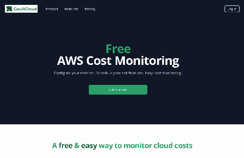 startuptile CauliCloud-Free AWS cost monitoring