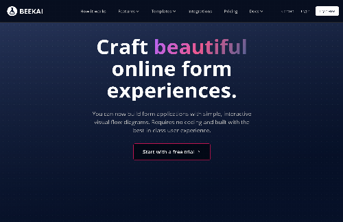 startuptile BEEKAI-Craft beautiful online form experiences.