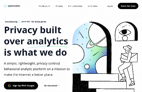 startuptile Qonmatic Analytics-Privacy centric customer experience analytics platform.