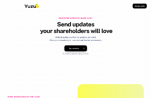 startuptile Yuzu-Investor updates made easy