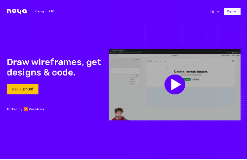 startuptile Noya (YC W21) – A wireframing tool that generates designs and code-