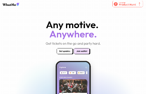 startuptile WhatMo-A social ticketing platform