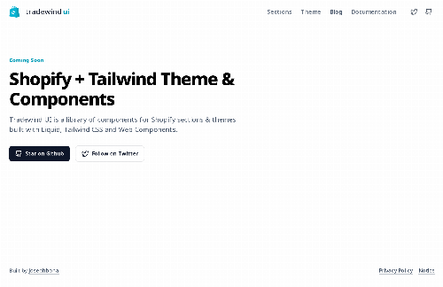startuptile Tradewind UI-Shopify + Tailwind CSS themes & components