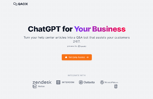 startuptile QACIX-ChatGPT for your business
