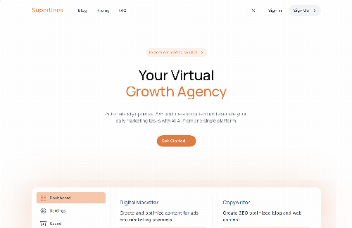 startuptile Superlines.io – Your Virtual Growth Agency-