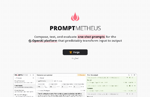 startuptile Promptmetheus – Compose one-shot prompts for the OpenAI API-
