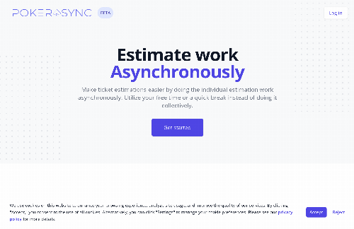 startuptile PokerAsync-Asynchronous ticket estimation and sprint planning 