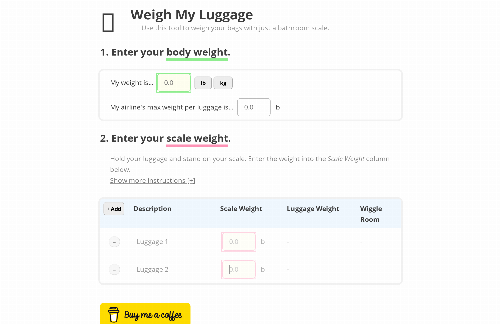 startuptile Weigh My Luggage – Just bring a bathroom scale-