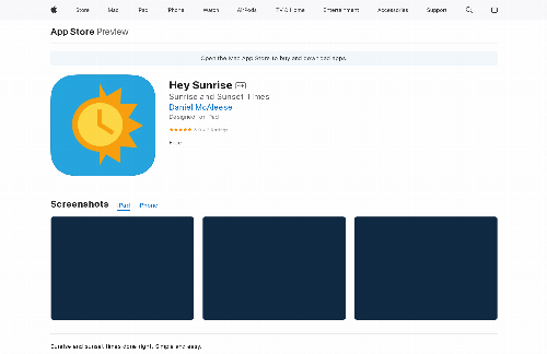 startuptile Hey Sunrise – an iOS app that displays sunrise and sunset times-