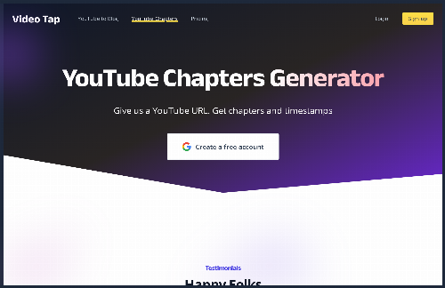 startuptile Free YouTube Chapter Generator by VideoTap-