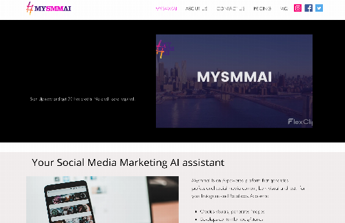 startuptile Mysmmai-Mysmmai is your Social Media Marketing assistant powered with AI