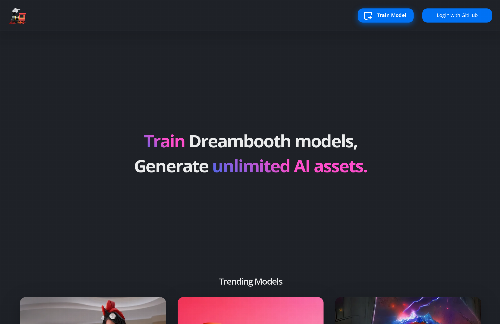 startuptile TrainEngine.ai – Free website to train and try Dreambooth image models-