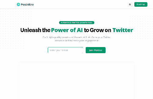 startuptile PostNitro-The ultimate AI powered Twitter growth tool!