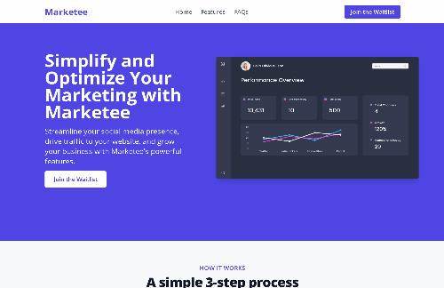 startuptile Marketee-Makes marketing super easy for Indie Hackers