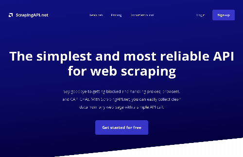 startuptile ScrapingApi.net- Web Scraping API